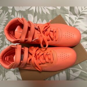 Reebok Freestyle Hi Women's Shoes Stellar Pink